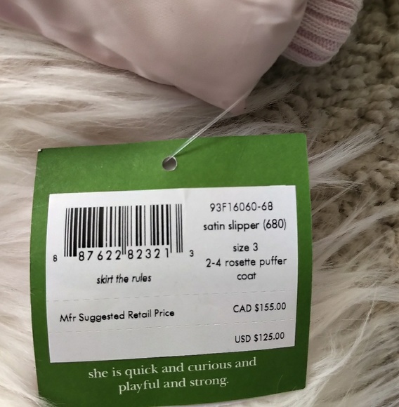 ๐ง๐*SOLD*LAST 1*Kate Spade Girl's Rosette Coat - Picture 2 of 8